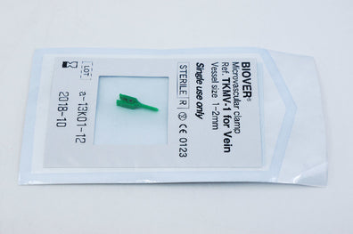 BIOVER TKMV-1 for Vein Microvascular Clamp, Vessel Size 1-2mm (x)